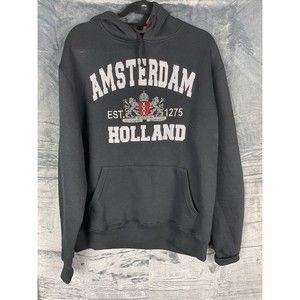 Amsterdam Holland embroidered pullover hoodie sweater XL